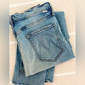 Mother crop ankle crop jeans, washed, never worn! sz 33